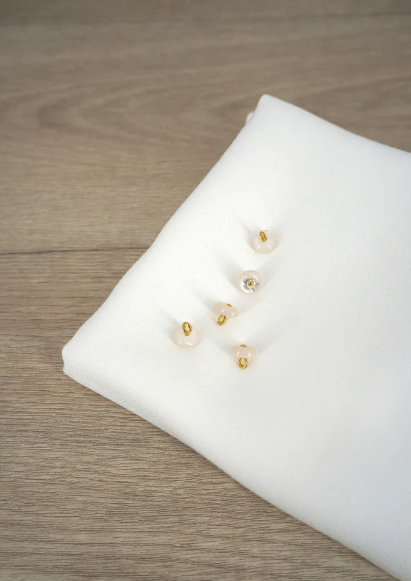 Bouton à coudre en nacre Wink Glossy 10 mm - Plusieurs couleurs - Image 6