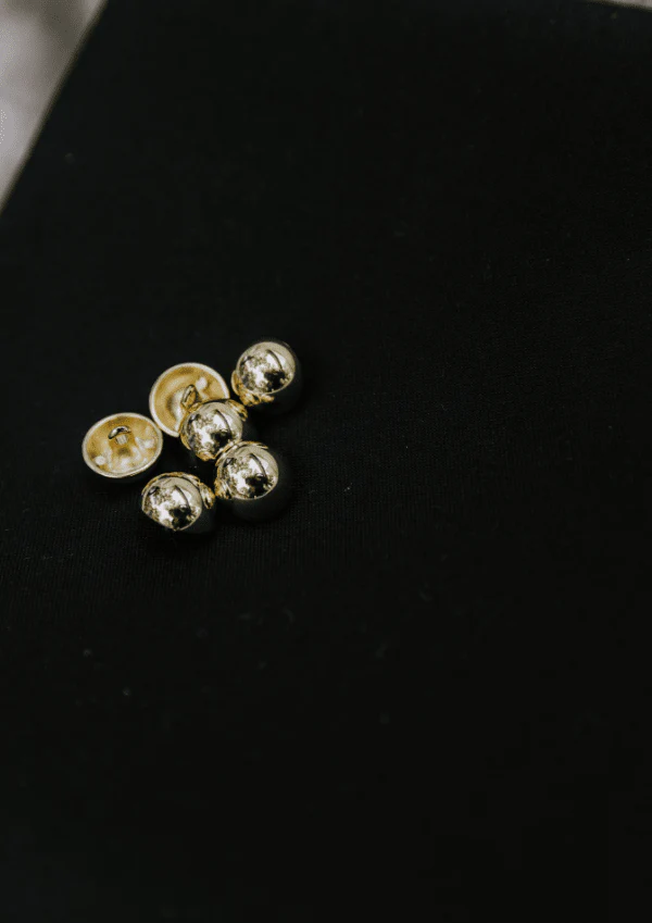 Bouton bijoux or clair - Image 9
