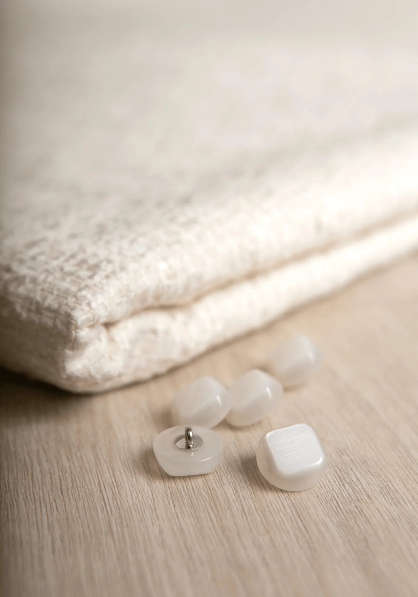 Bouton blanc cassé Candy - 12 ou 18 mm - Image 5