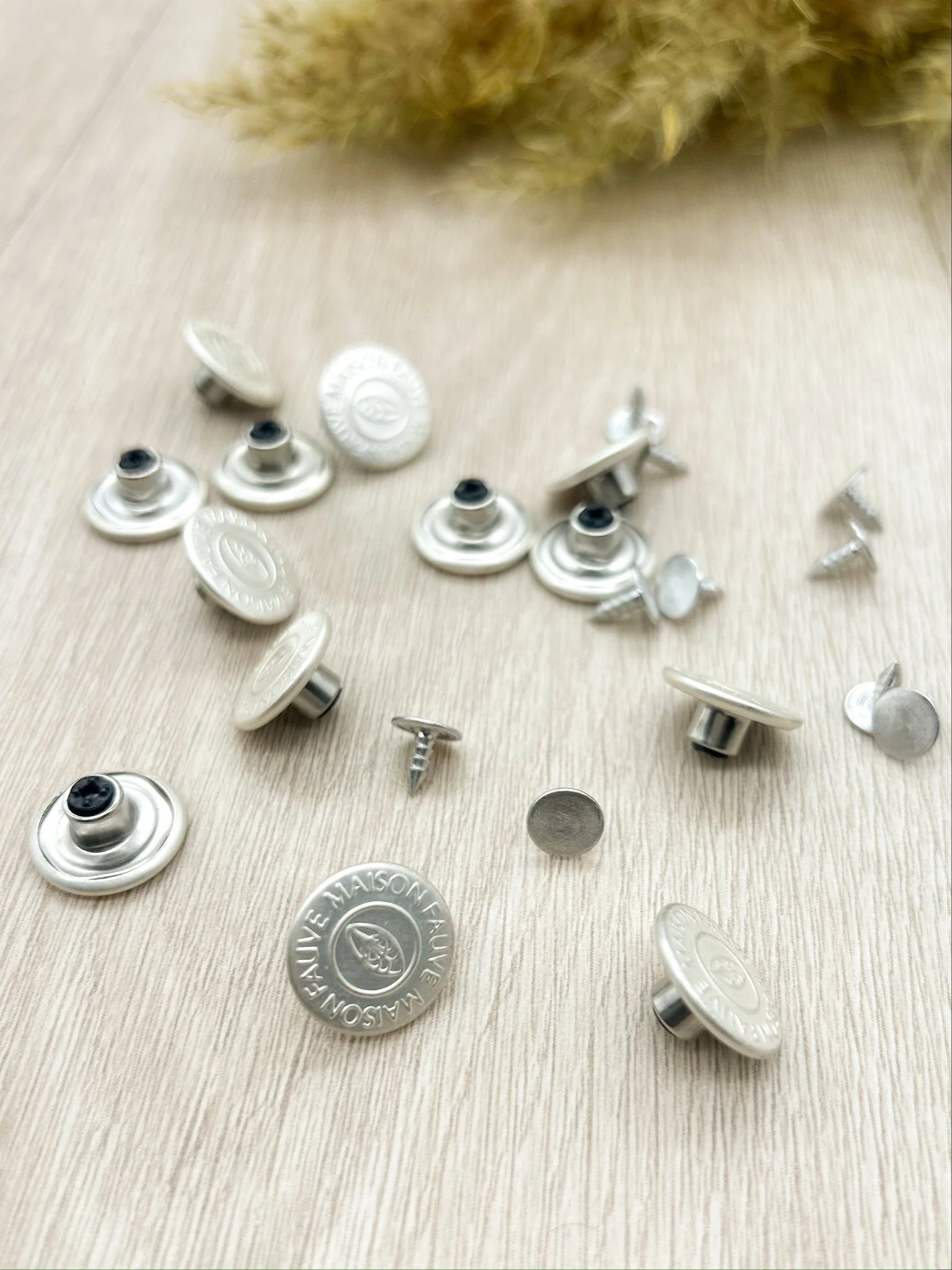 Bouton Jean Maison Fauve Argent - Image 4