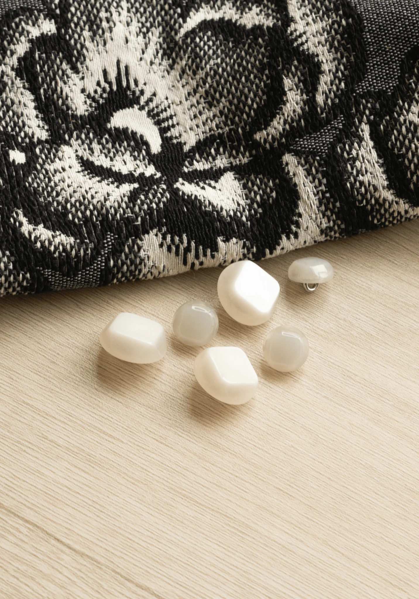 Bouton blanc cassé Candy - 12 ou 18 mm - Image 6