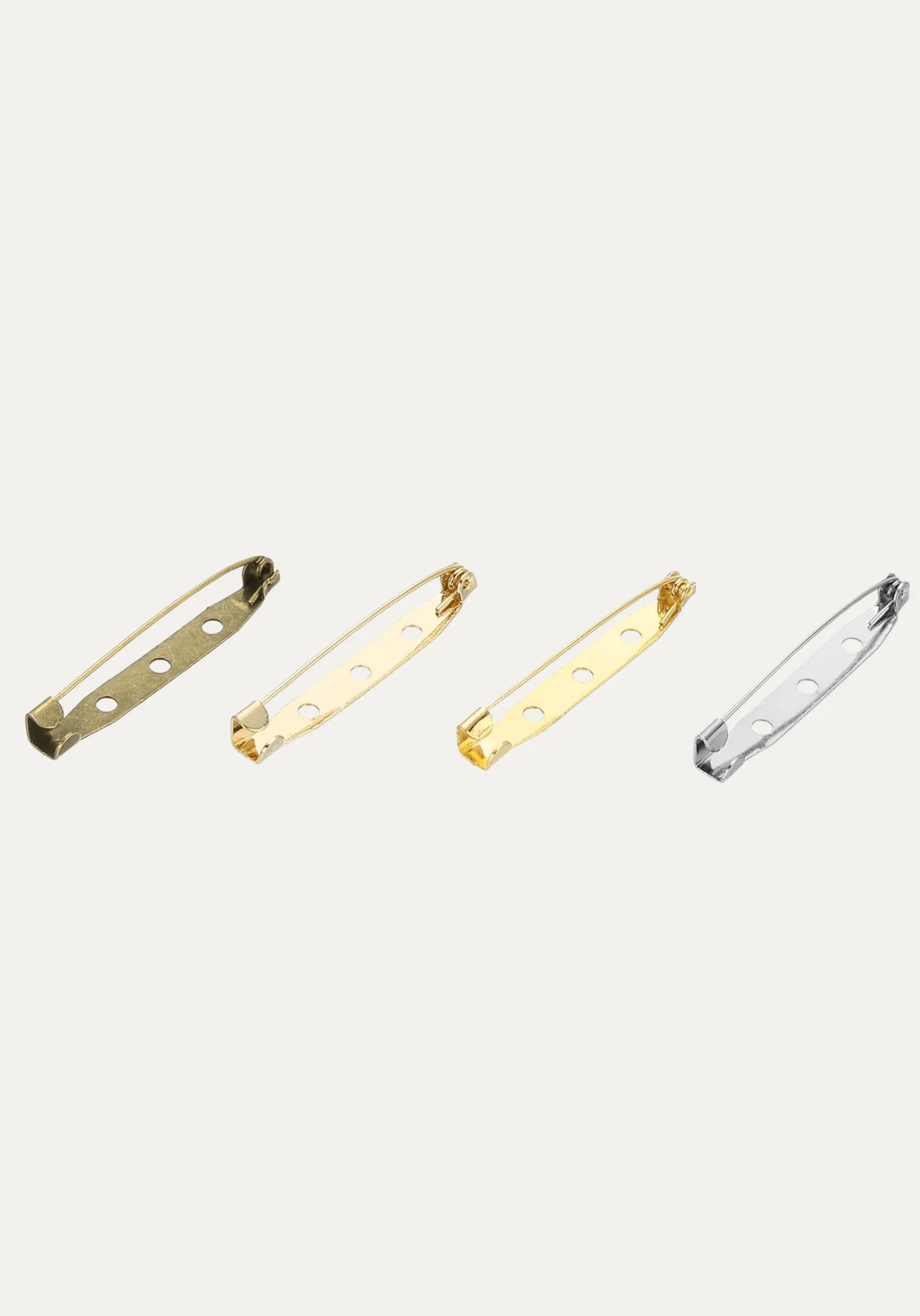 Épingles de sûreté métalliques pour broche – 40 mm - Doré, Argenté, Or Rose ou Bronze - Image 8