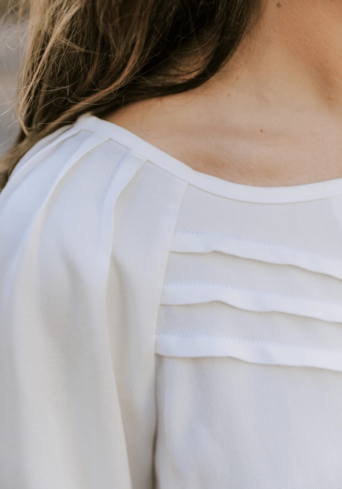 Tissu tencel uni blanc - Image 8