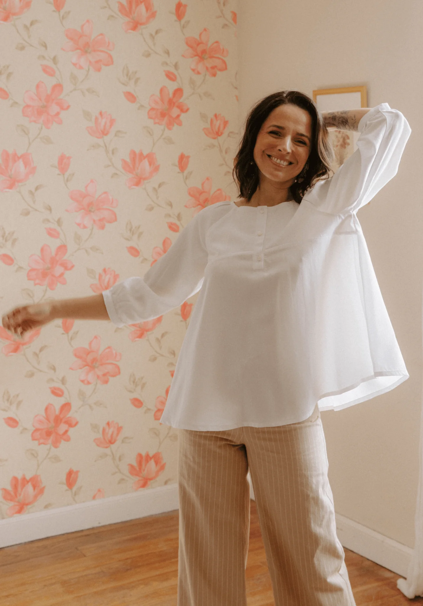 Tissu tencel uni blanc - Image 5