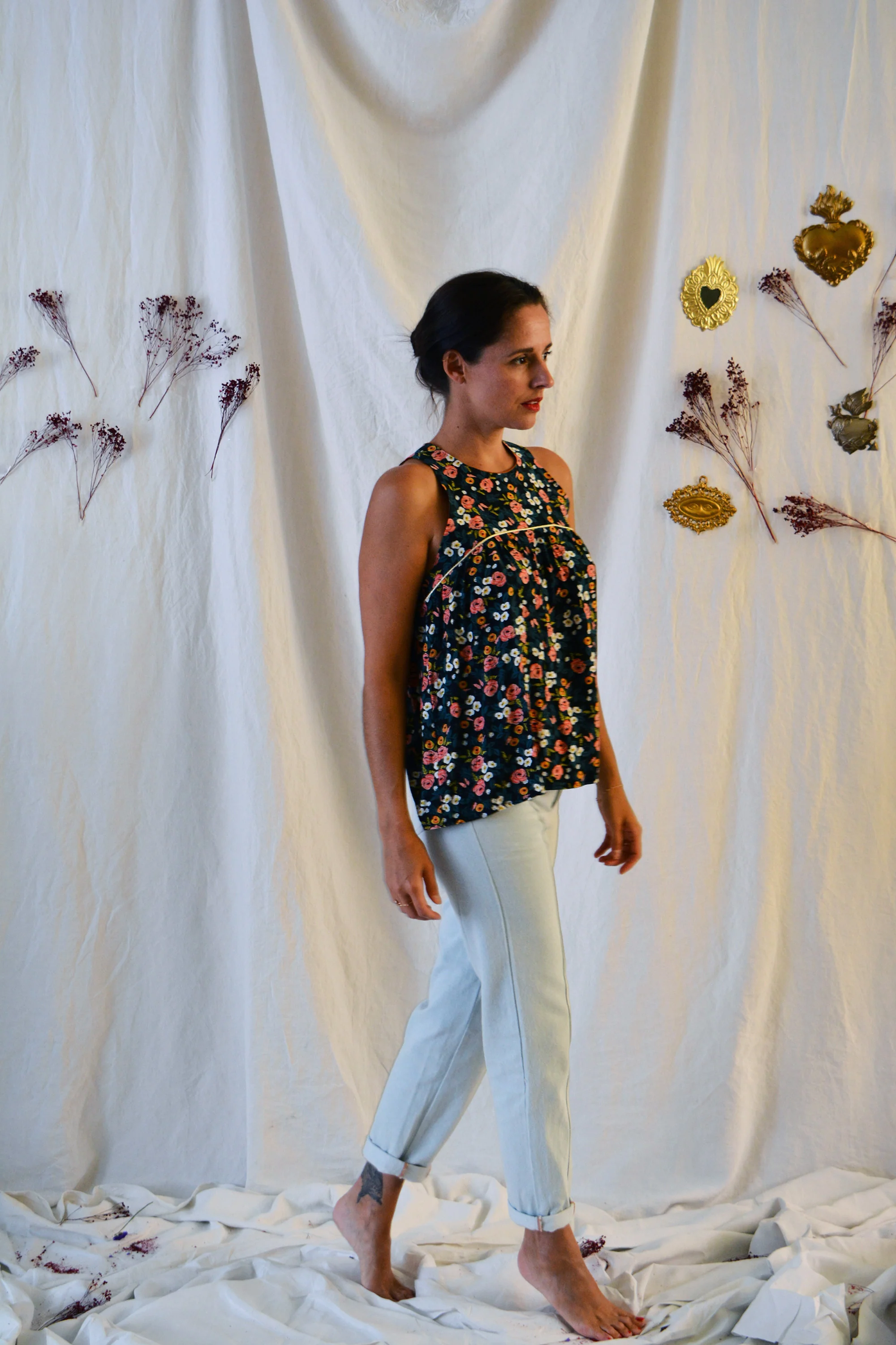 Patron couture blouse, top Panama / PDF (A4, A3, A0, US Letter) - Cadres, Calques par Taille, Vidéoprojection - Image 4