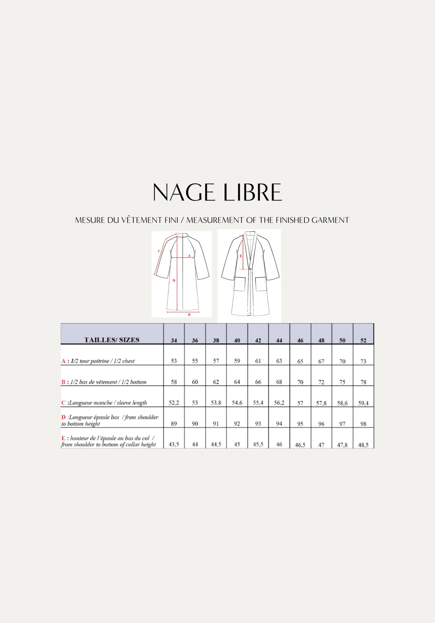 Patron couture veste Nage Libre / Patron pochette - Image 4