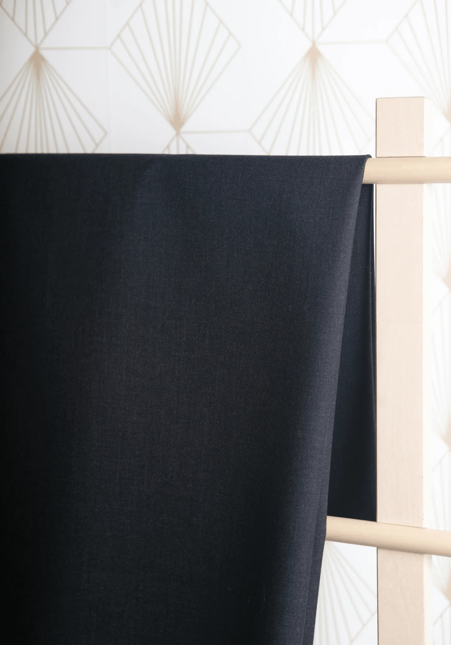 Tissu lainage tailleur 100% laine Anthracite - Image 6