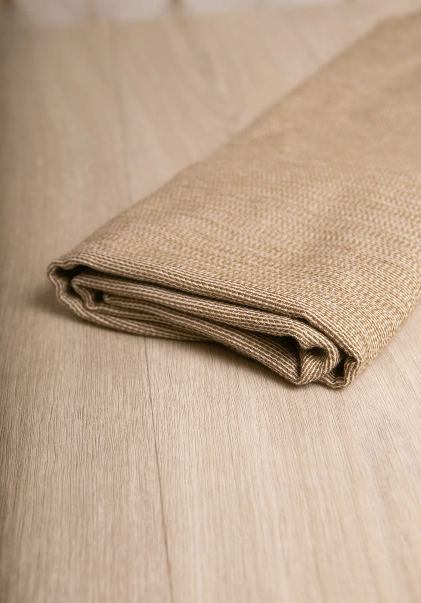 Tissu jacquard de coton Mini Chevron Camel - Image 5