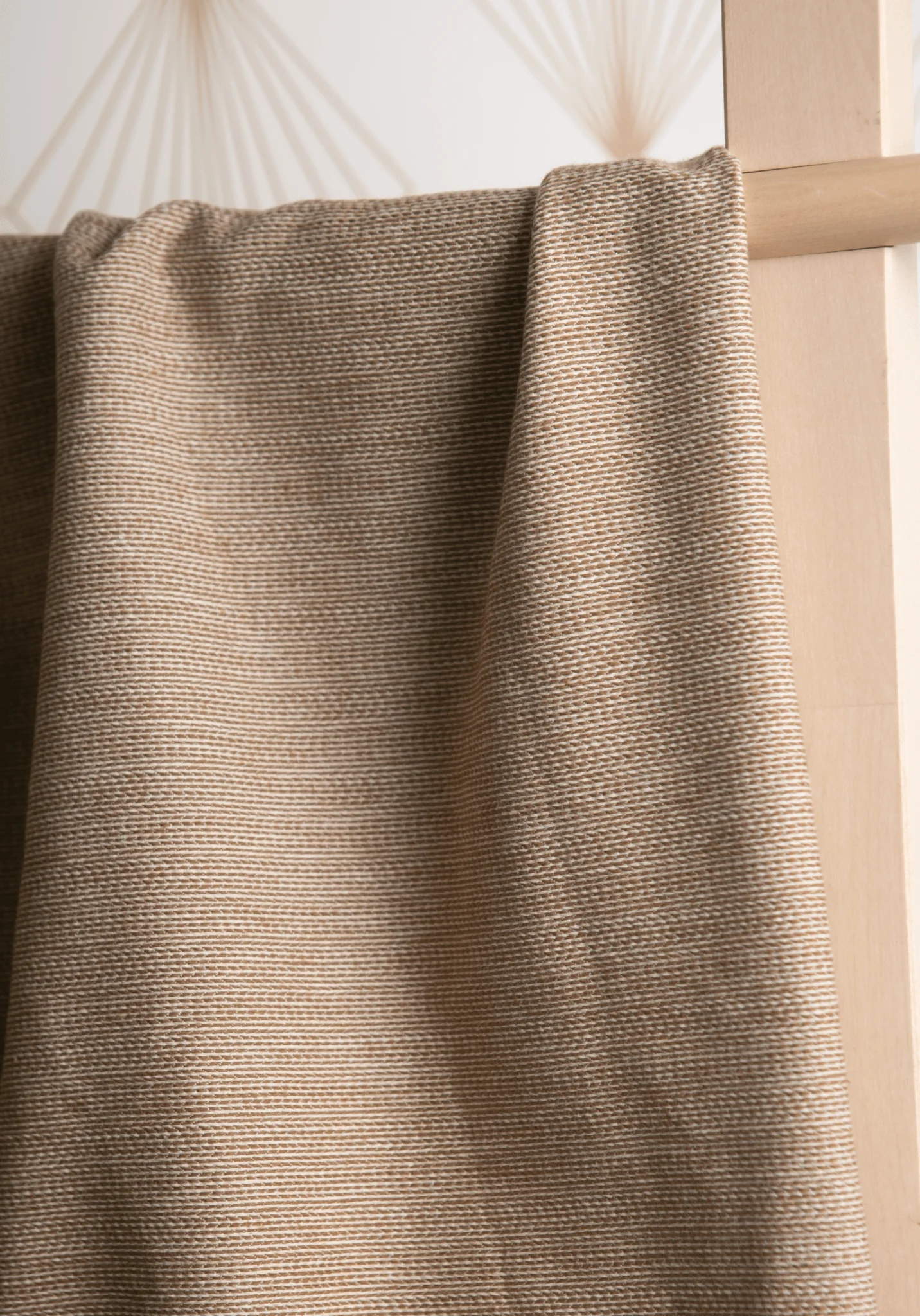 Tissu jacquard de coton Mini Chevron Camel - Image 6