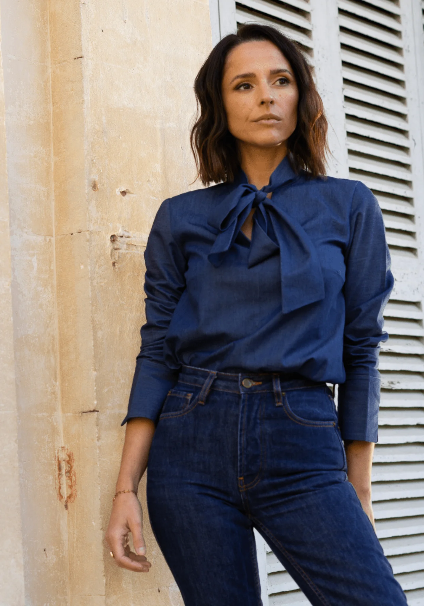 Tissu jean denim léger Macadam - Image 2