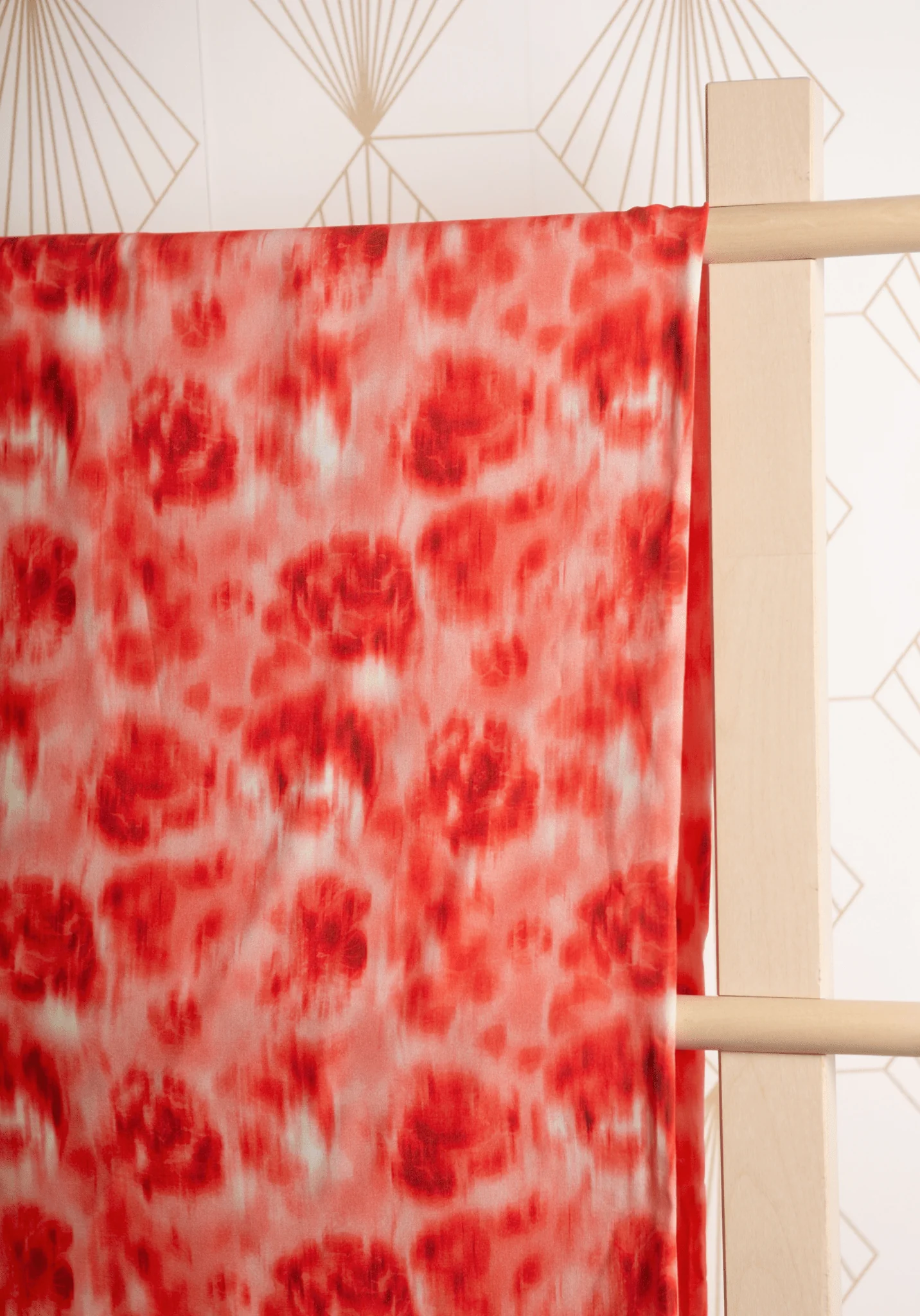 Tissu popeline de viscose imprimée Abstract Rose - Plusieurs coloris - Image 21