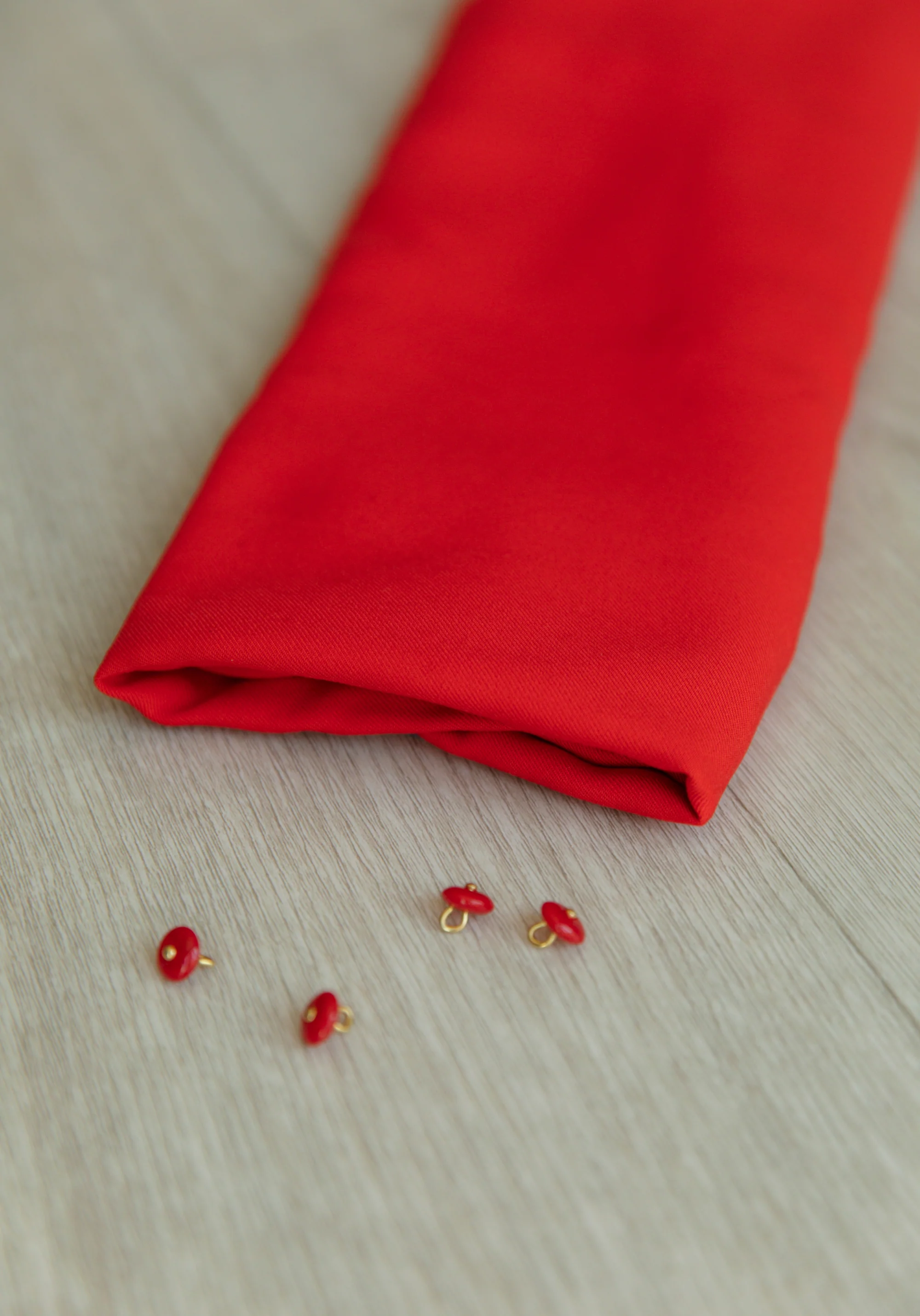 Tissu sergé de viscose uni - Plusieurs coloris - Image 40